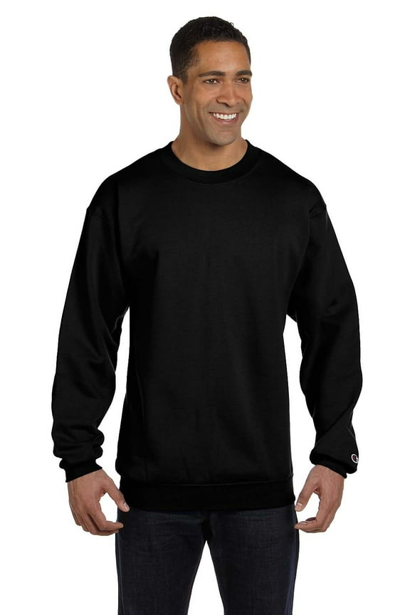Adult 50/50 Crewneck Sweatshirt, Black - Size Large