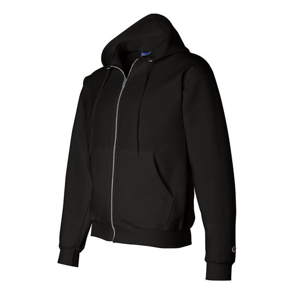Champion Adult 50/50 Full-Zip Hooded Sweatshirt, Black, Small