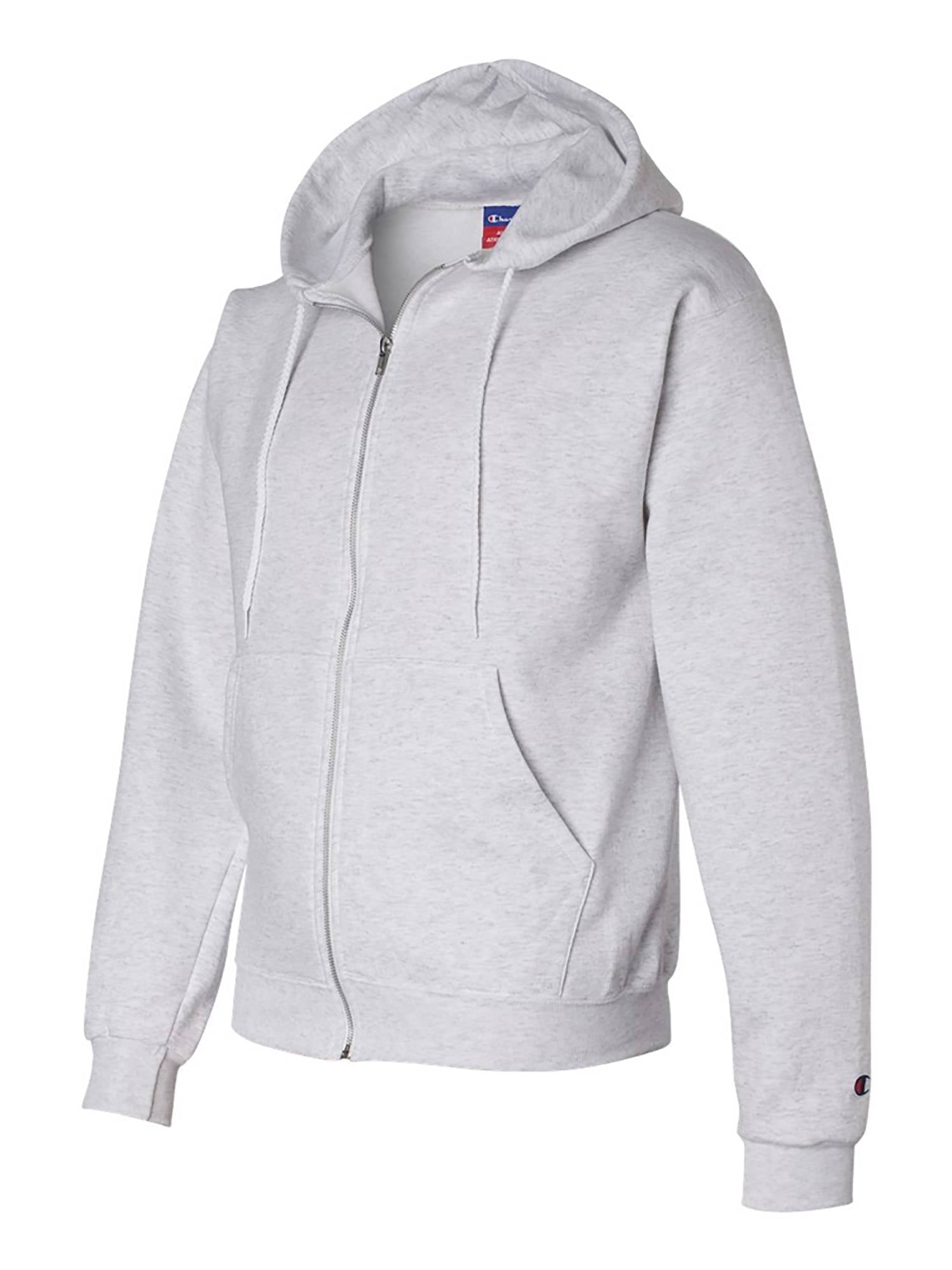 Champion Adult 50 50 Full Zip Hooded Sweatshirt Light Steel Large Walmart