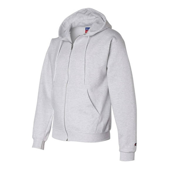 Champion Adult 50/50 Full-Zip Hooded Sweatshirt, Light Steel, Small