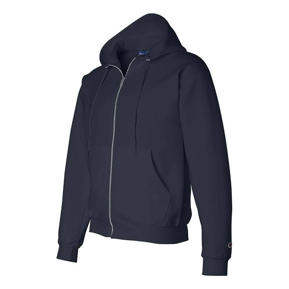 Champion Adult 50/50 Full-Zip Hooded Sweatshirt, Navy, Large