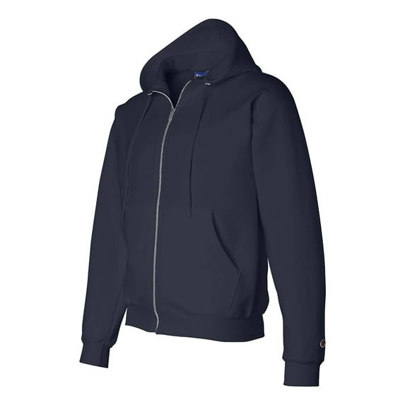 Champion Adult 50/50 Full-Zip Hooded Sweatshirt, Navy, Medium