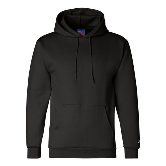Champion Adult Double Dry Eco Pullover Hooded Sweatshirt - BLACK - L