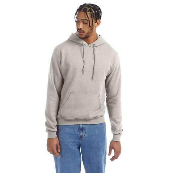 Champion Adult Double Dry Eco® Pullover Hooded Sweatshirt, Oatmeal Heather - XL