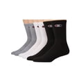 thumbnail image 1 of Champion, Adult Men's, Double Dry Performance Athletic Logo Crew Socks, 6-Pack, Size 10-13, 1 of 3