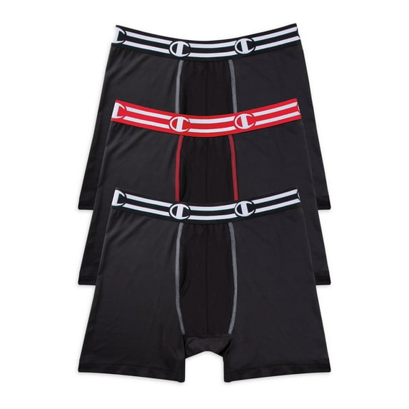 Champion, Adult Men's, Performance Boxer Briefs, 3 Pack, Sizes S-XL