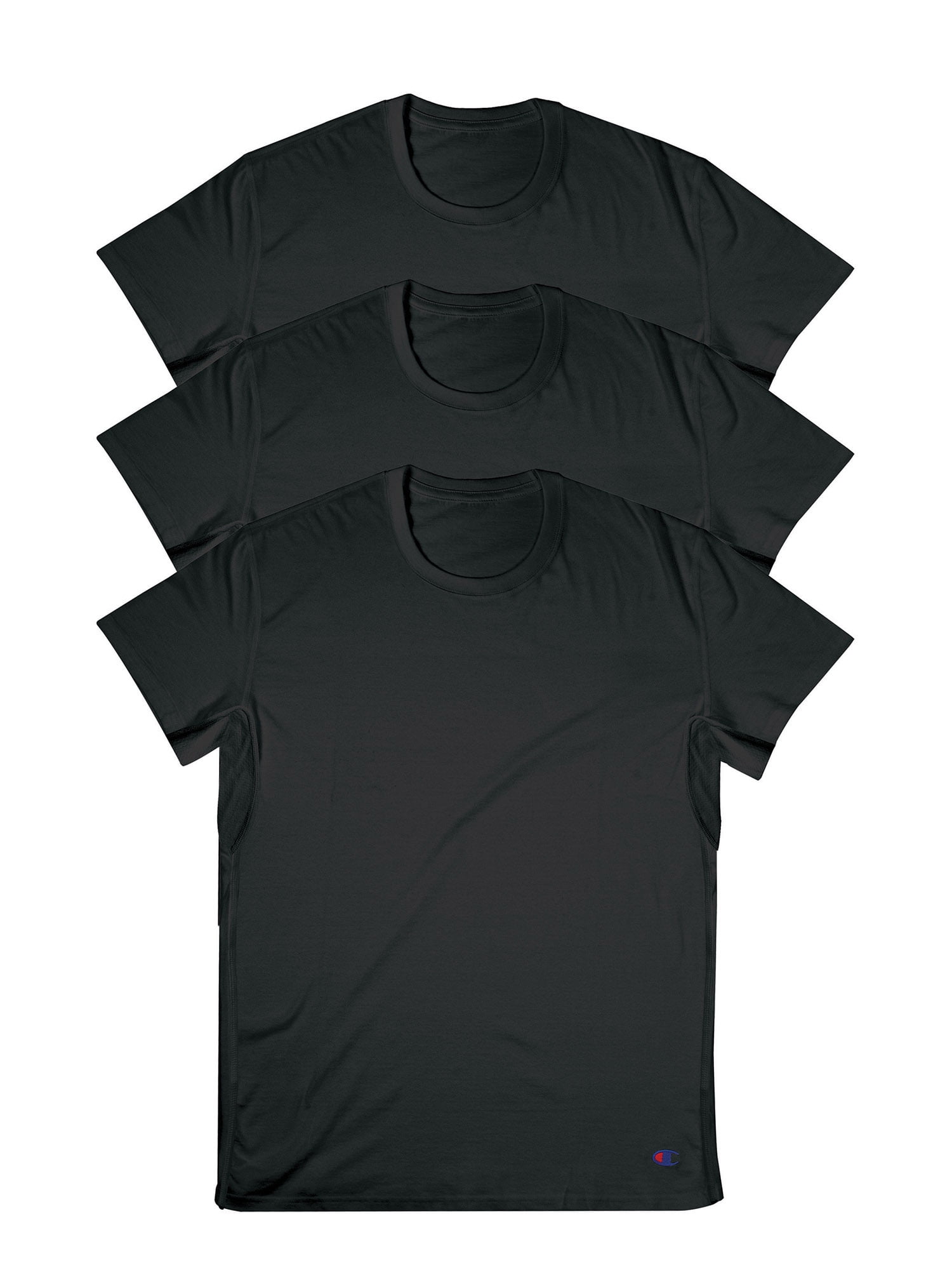 Champion, Adult Men's, Vented Crew Undershirts, 3 Pack, Sizes SXL