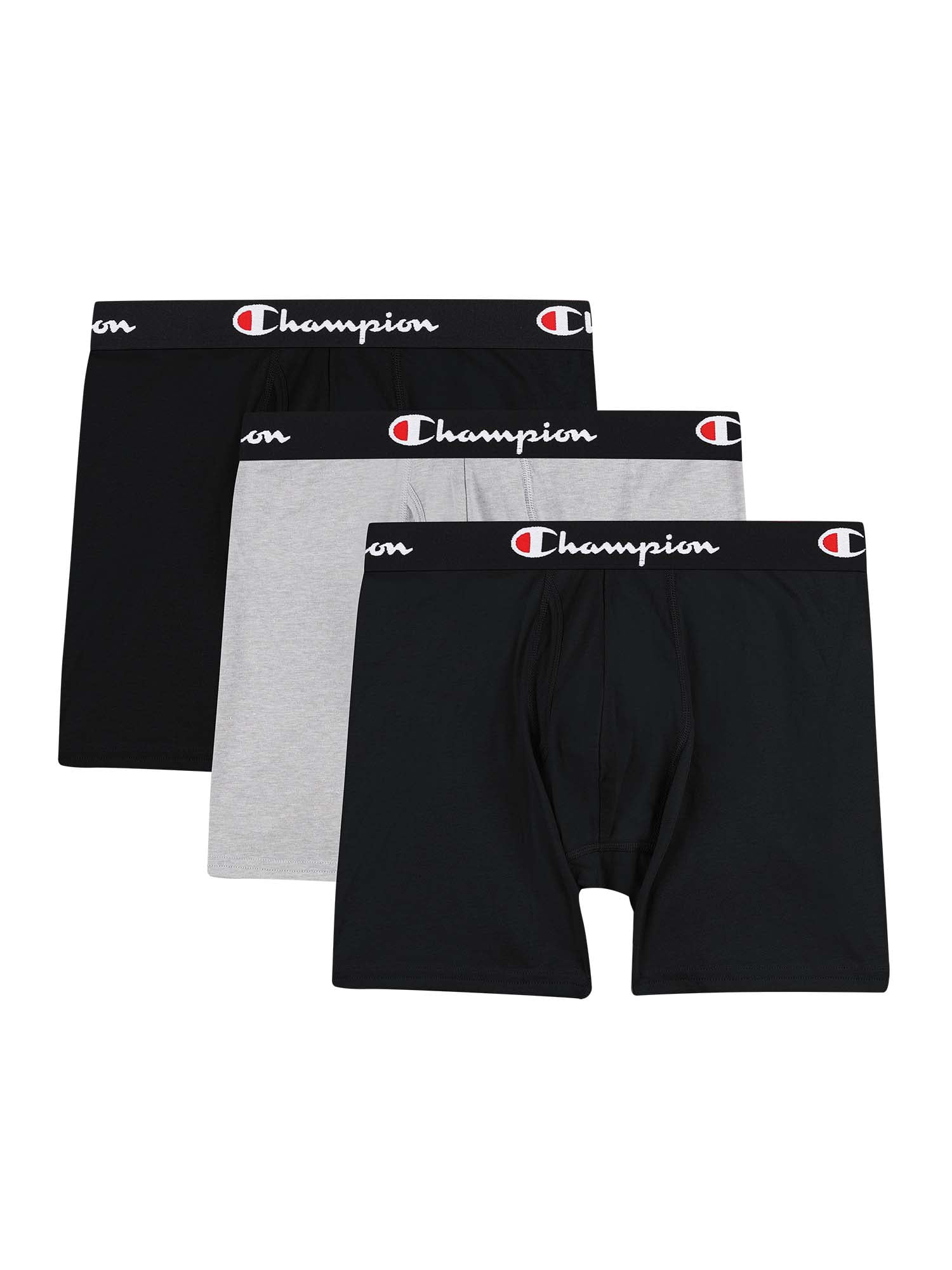 Champion Men's Everyday Comfort Cotton Stretch Boxer Briefs 3-Pack Size M  32-34