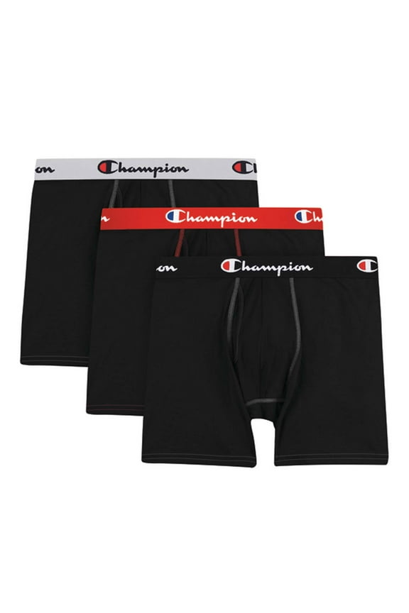 Adult Mens 3-Pack Lightweight Stretch Total Support Pouch Boxer Brief, Sizes S-2XL