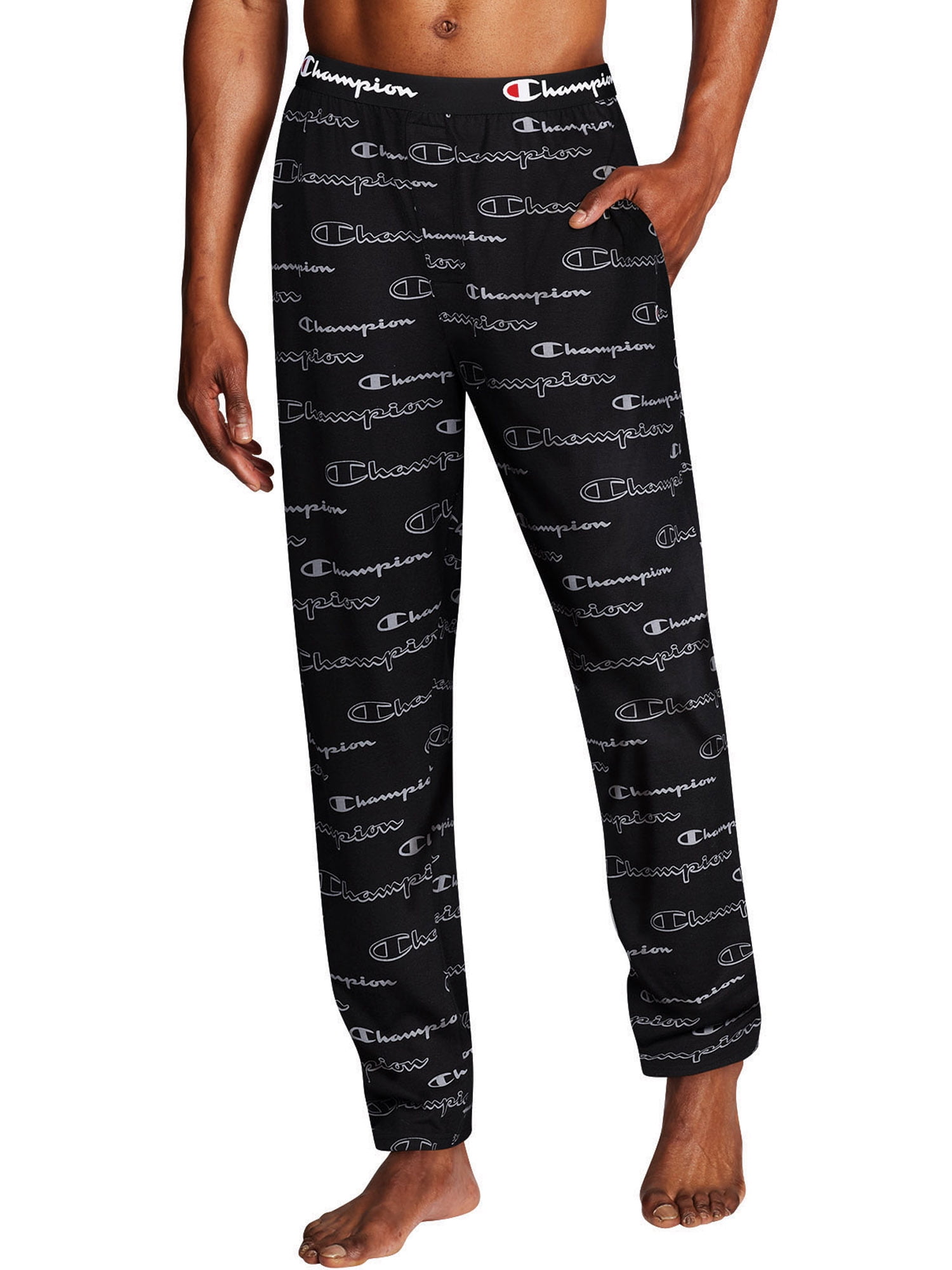 Champion Adult Mens Open Leg Pajamas Sleep Pants Sizes S 2XL