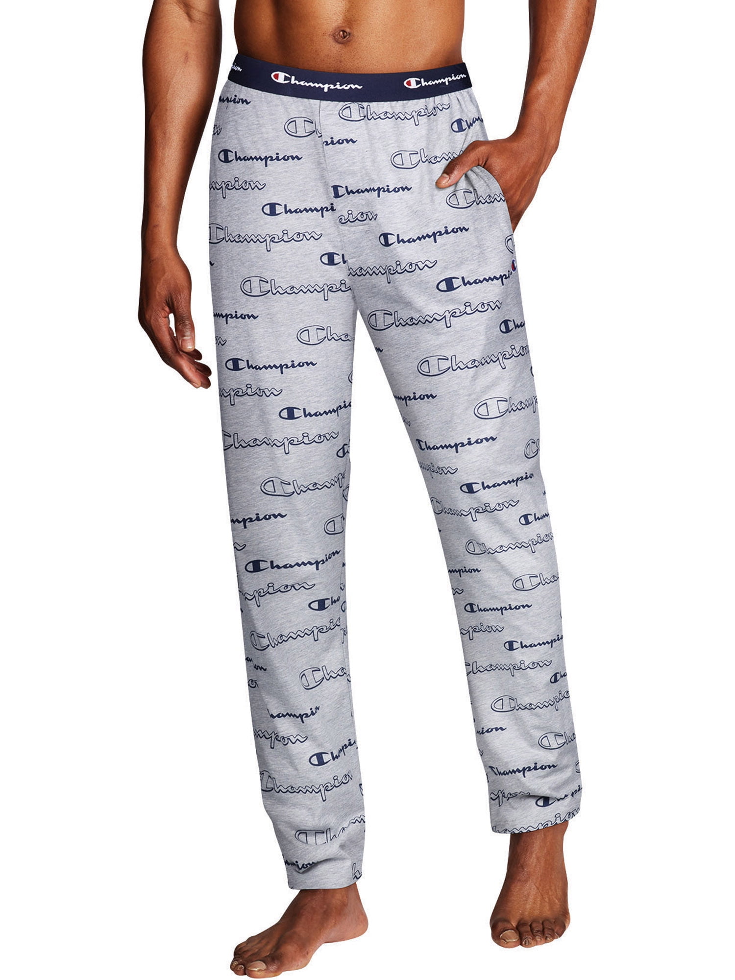 Champion Adult Mens Open Leg Pajamas Sleep Pants Sizes S 2XL
