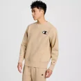 thumbnail image 1 of Champion Adult Sizing Iconic Embroidered Crewneck Sweatshirt -Tan, Size XS-4XL, 1 of 6