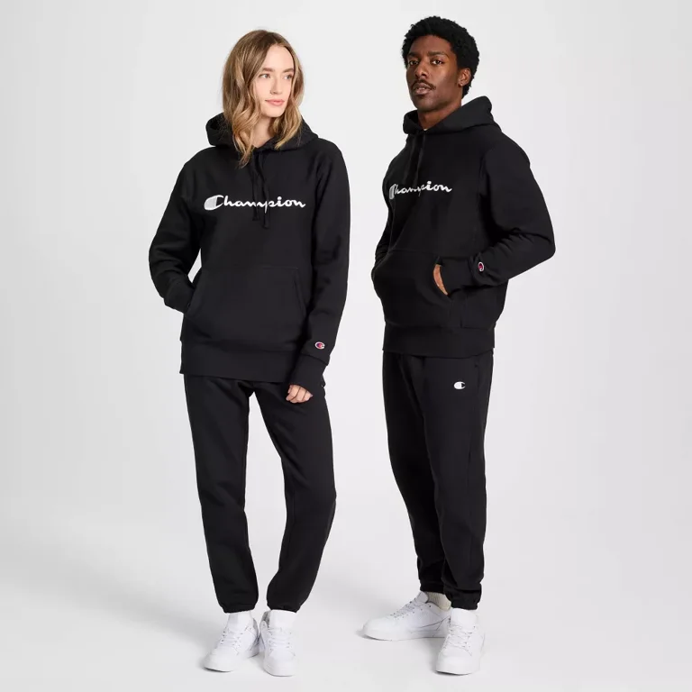 Champion Adult Sizing Iconic Embroidered Hoodie - Black - Walmart.com