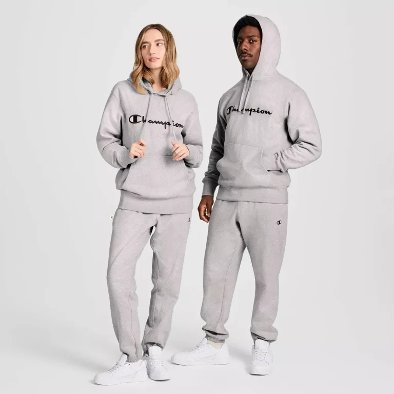 Champion Adult Sizing Iconic Embroidered Hoodie - Light Gray