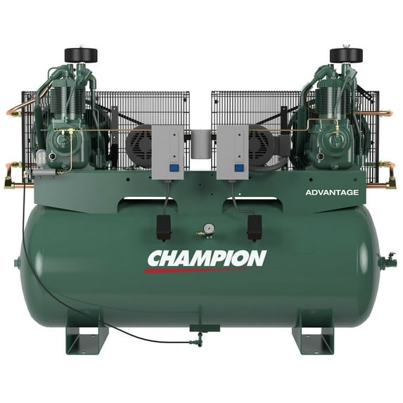 Champion Advantage 10Hp 120 Gallon AC 230V 1Phase Duplex Air Compressor HR5D-12