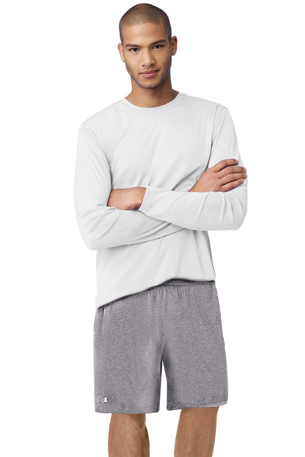 Champion Authentic Cotton Jersey 9-Inch Men's Shorts with Pockets (Pack ...