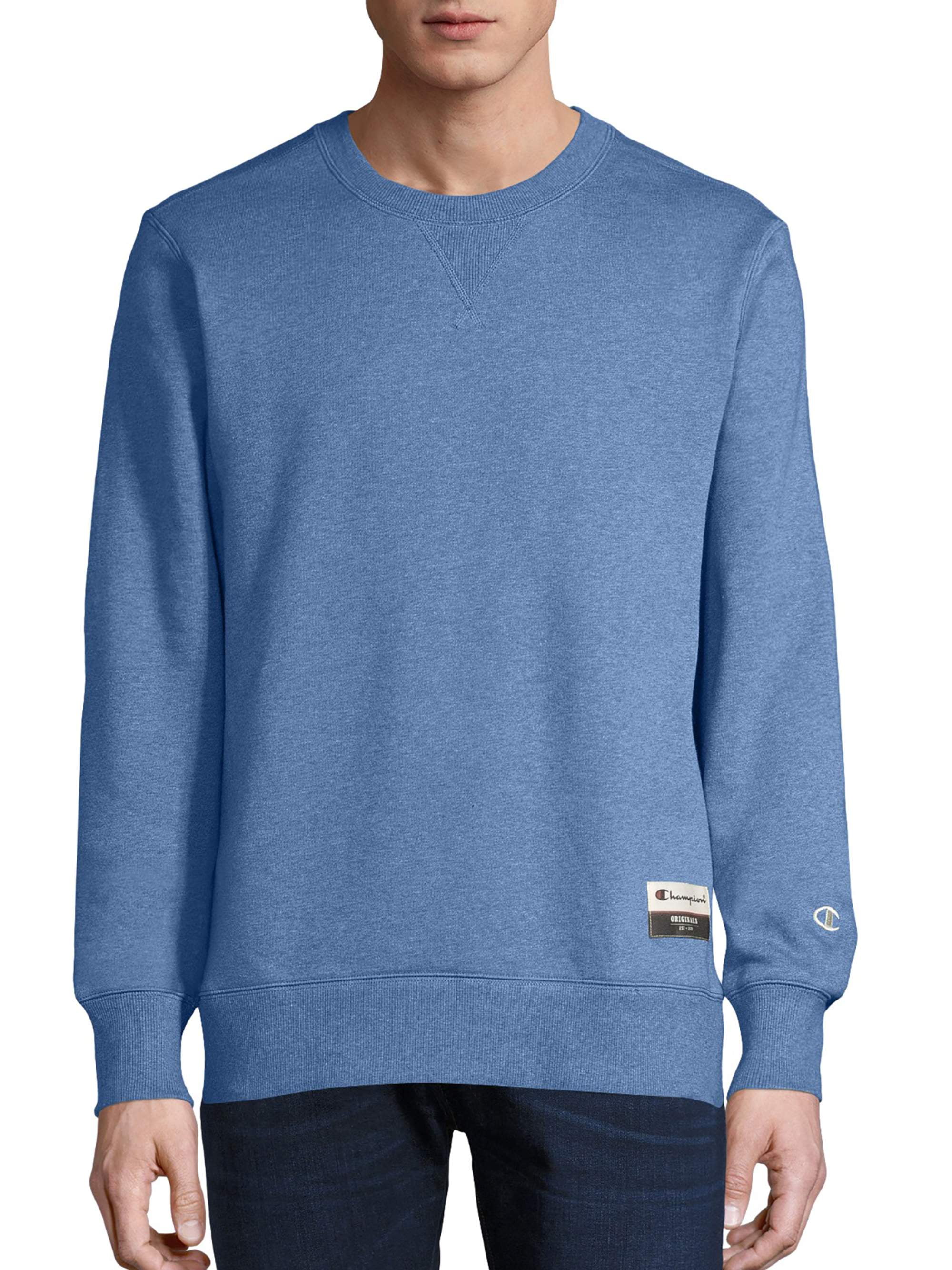 Champion Authentic Originals Sueded Fleece Crew AO500 Blue Jazz Heather XL