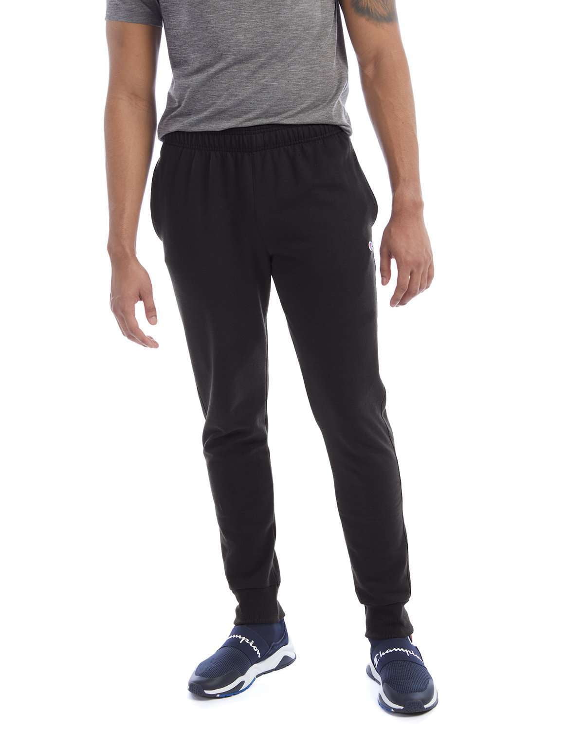 Champion Men's Powerblend Fleece Cotton Jogging Sweatpants with Pockets ...