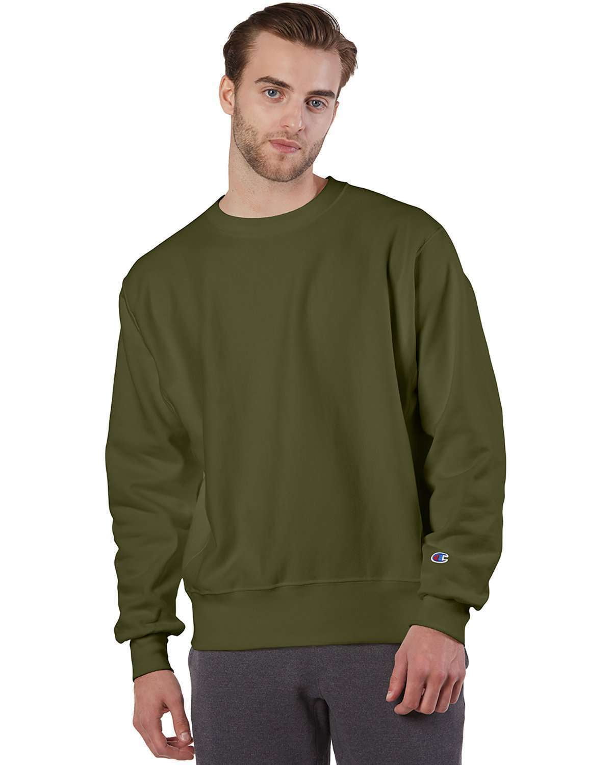 Champion Reverse Weave® Crewneck Sweatshirt in Oxford Grey Champion Reverse Weave® Crewneck Sweatshirt in Oxford Grey