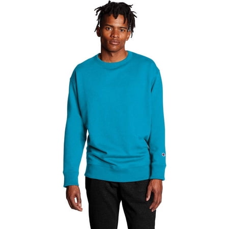 Champion B21284793 Mens Powerblend Crewneck Sweatshirt, Tempo Teal - Small