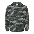 thumbnail image 1 of Champion B63284133 Mens Packable Quarter-Zip Jacket, Concrete Camo - Small, 1 of 3