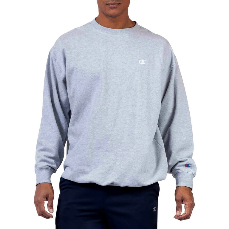 Champion Men's Powerblend Crewneck Fleece Sweatshirt, Big Size up