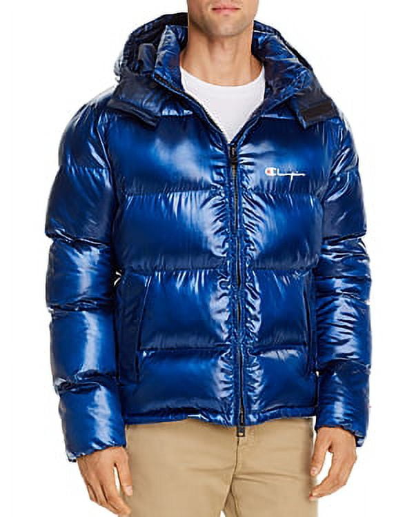 Champion BLUE JAY Melange Hooded Puffer Jacket US Medium Walmart