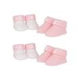 thumbnail image 1 of Champion Baby Girl Bootie Socks, 4 Pack Booties (0-6M), 1 of 2