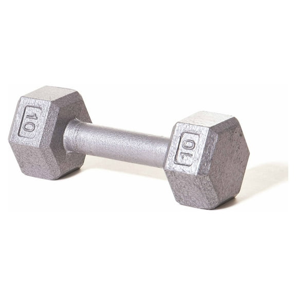 Champion Barbell® 10 lb Solid Hex Dumbbell (SOLD INDIVIDUALLY)