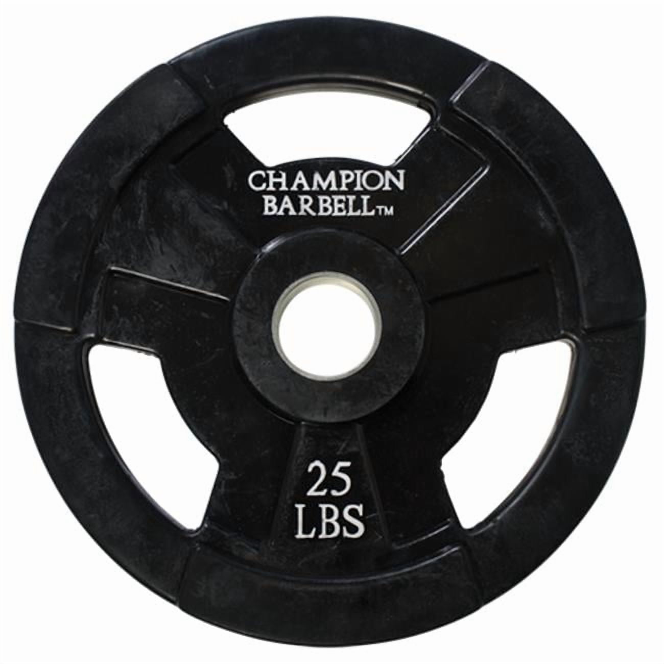 Champion Barbell® 25 lb Rubber Coated Olympic Grip Plate