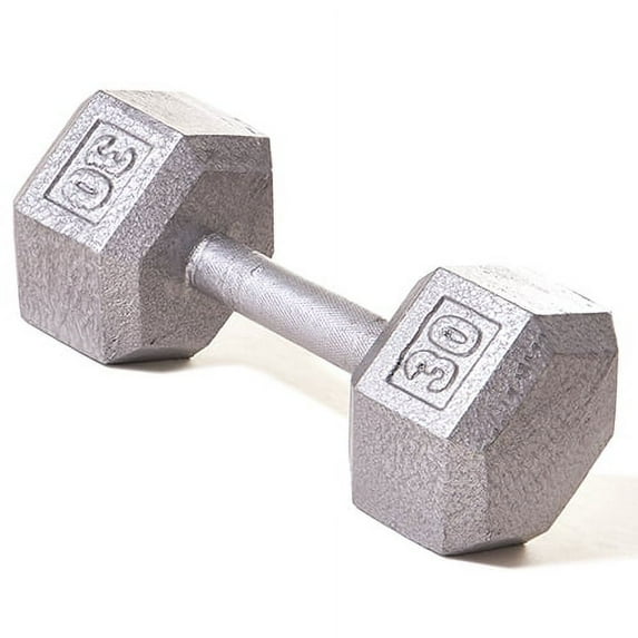 Champion Barbell® 30 lb Solid Hex Dumbbell (SOLD INDIVIDUALLY)