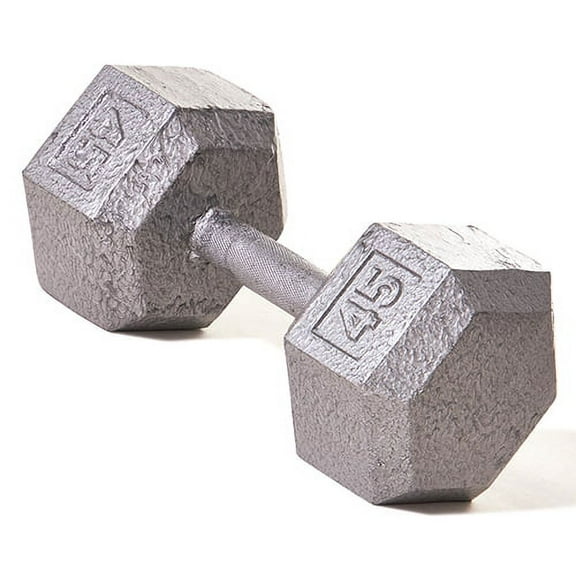 Champion Barbell® 45 lb Solid Hex Dumbbell (SOLD INDIVIDUALLY)