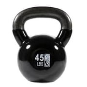 Champion Barbell 45 lbs Vinyl Coated Kettlebell, Black