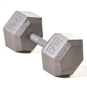 Champion Barbell  70 lb Solid Hex Dumbbell SOLD INDIVIDUALLY