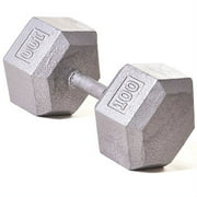 Champion Barbell Compact Solid Hex Dumbbell, Multicolor,100 lb