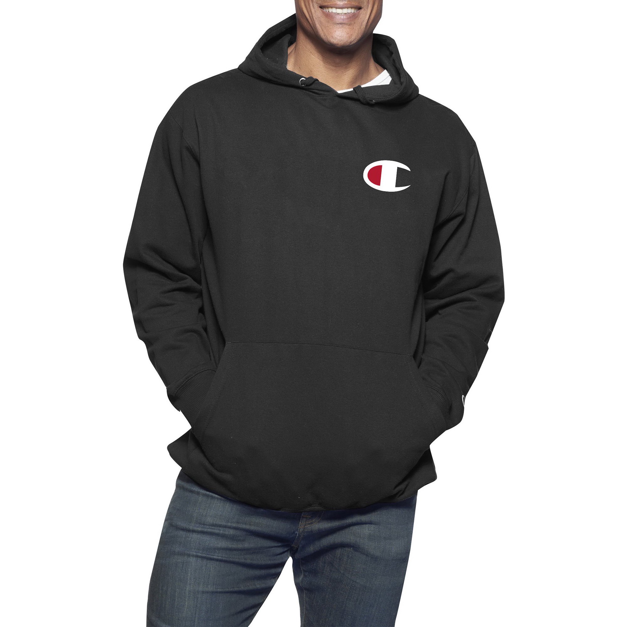 Men's Champion® Powerblend Fleece Graphic Pullover Hoodie