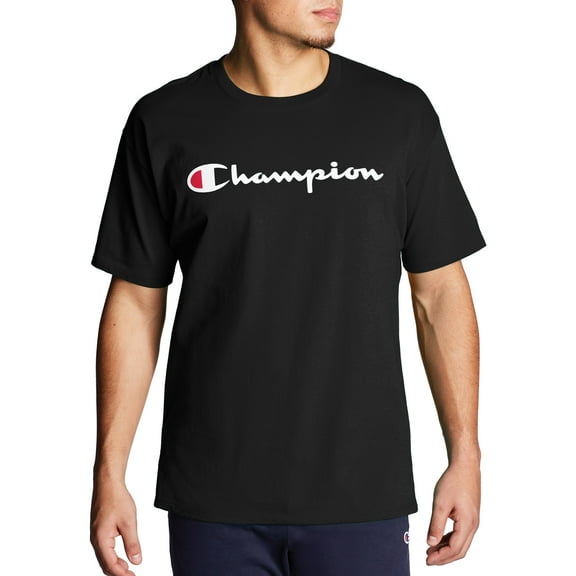 Champion Big & Tall Men's Classic Script Logo Graphic Tee, Sizes LT-6XL