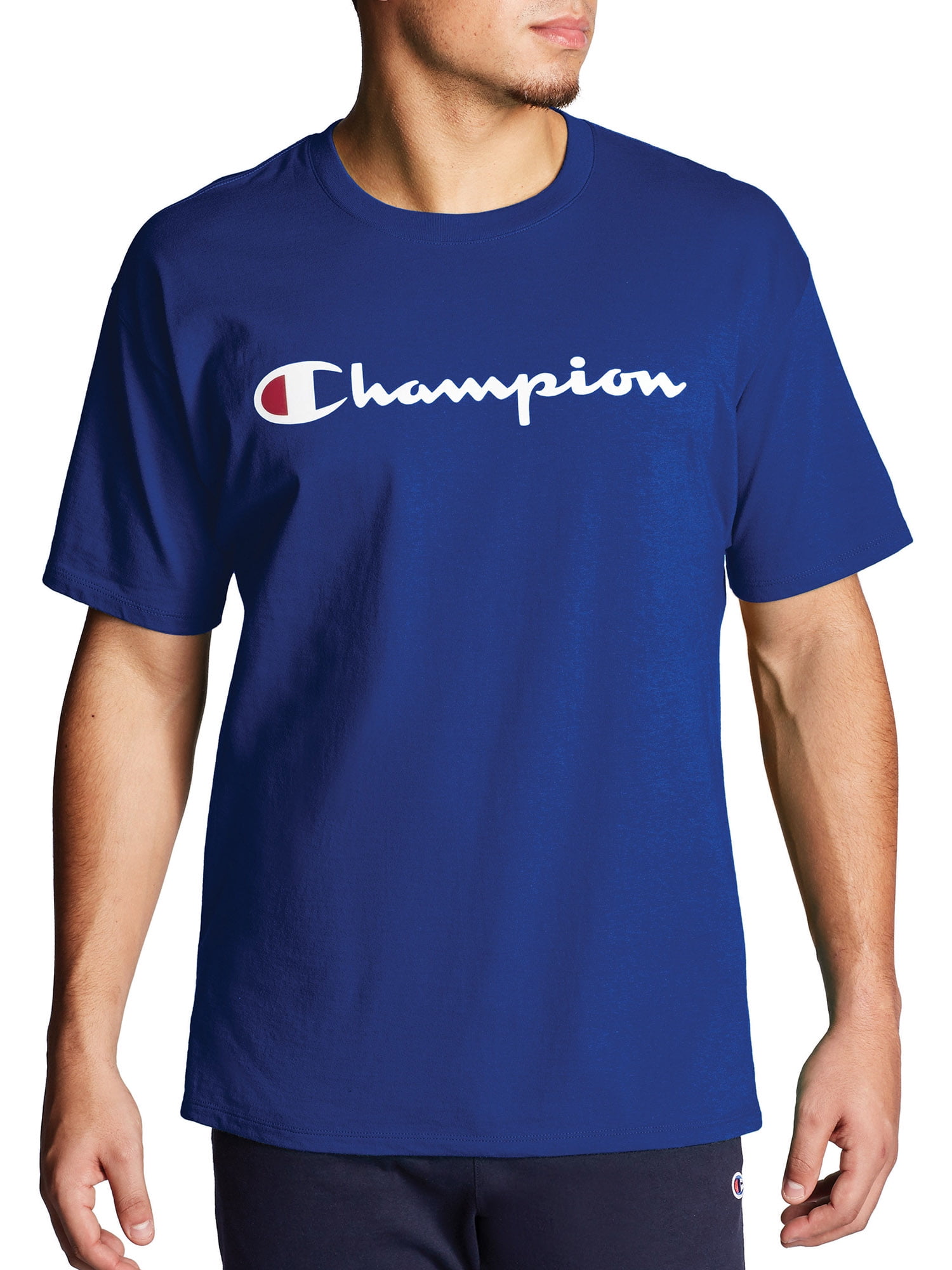 Champion Big & Tall Men's Classic Script Logo Graphic Tee, Sizes LT-6XL