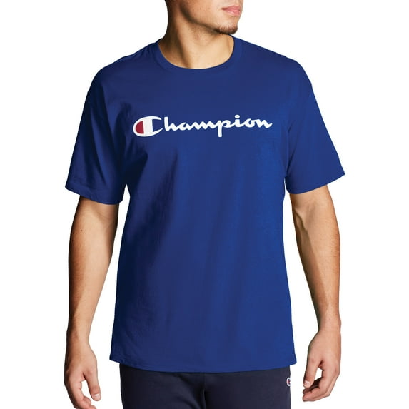 Champion Big & Tall Men's Classic Script Logo Graphic Tee, Sizes LT-6XL