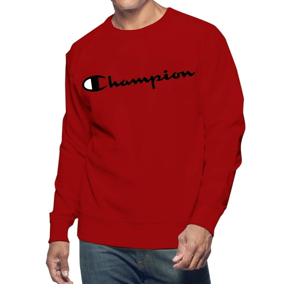 Champion Big & Tall Men's Classic Script Logo Long Sleeve Graphic Tee Shirt, Sizes LT-6XL
