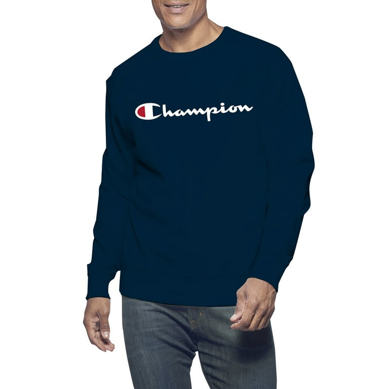 Champion Big & Tall Men's Classic Script Logo Long Sleeve Graphic Tee  Shirt, Sizes LT-6XL