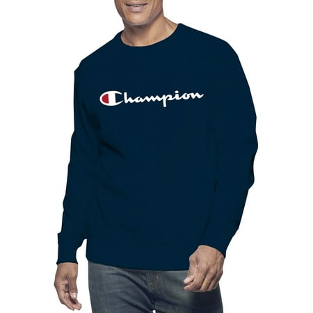 Champion Big & Tall Men's Classic Script Logo Long Sleeve Graphic Tee Shirt, Sizes LT-6XL