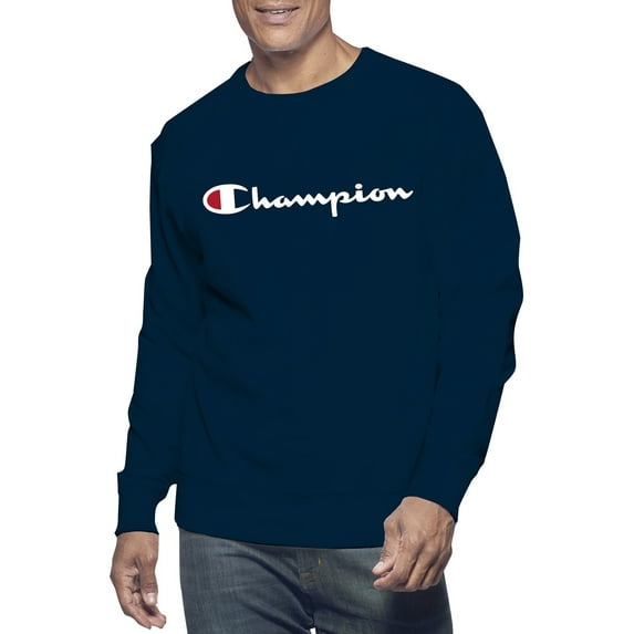 Champion Big & Tall Men's Classic Script Logo Long Sleeve Graphic Tee Shirt, Sizes LT-6XL