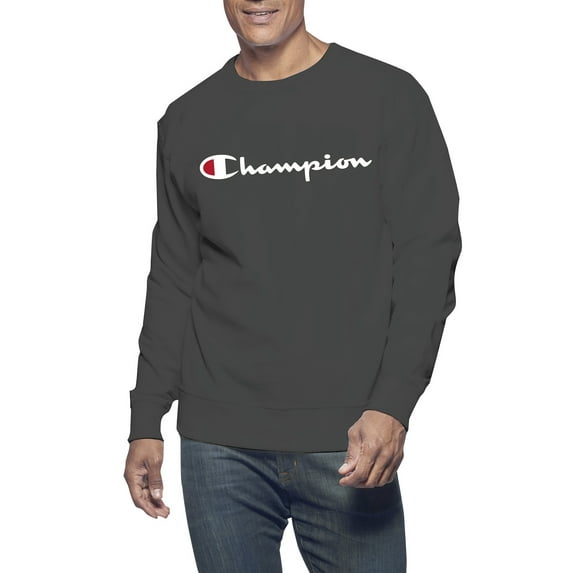 Champion Big & Tall Men's Classic Script Logo Long Sleeve Graphic Tee Shirt, Sizes LT-6XL