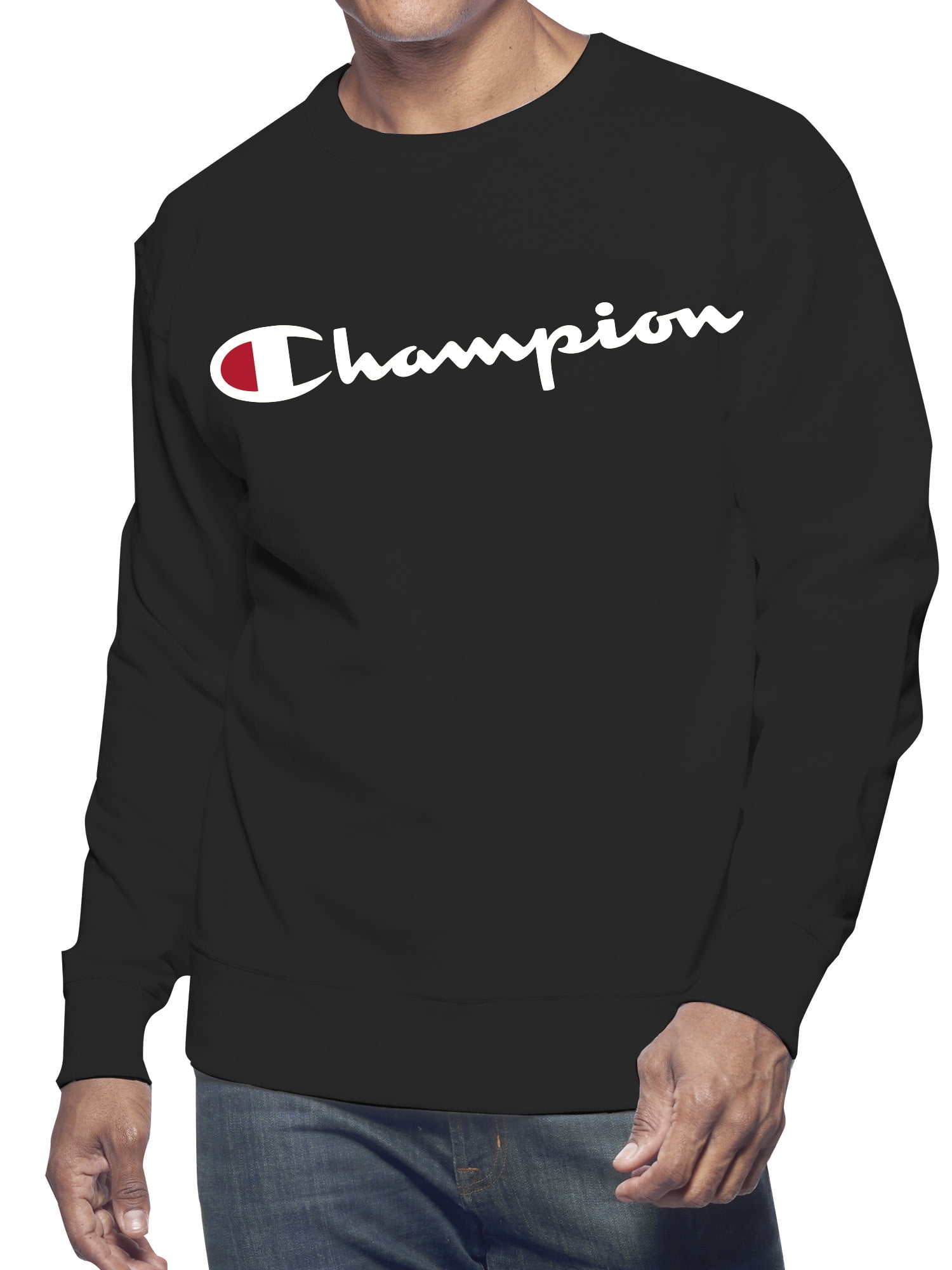 Champion Big & Tall Men's Classic Script Logo Long Sleeve Graphic Tee ...