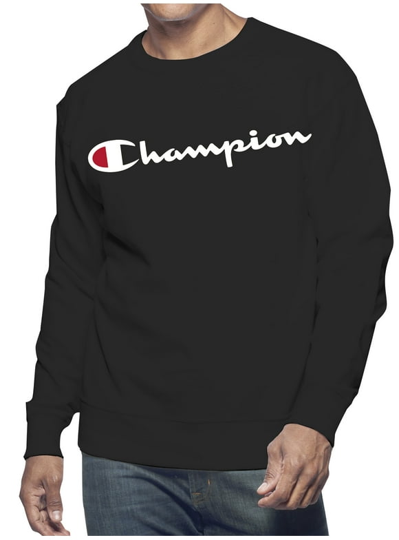 Champion Big & Tall Men's Classic Script Logo Long Sleeve Graphic Tee Shirt, Sizes LT-6XL