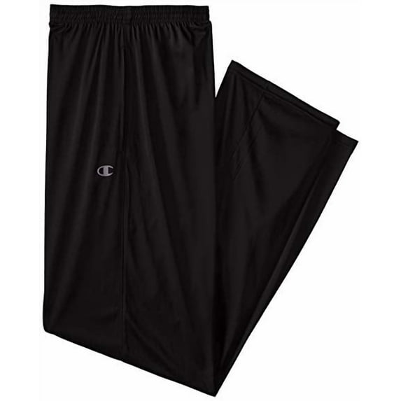 Champion Mens Big and Tall Powertrain Solid Performace Pants Left Leg C Logo
