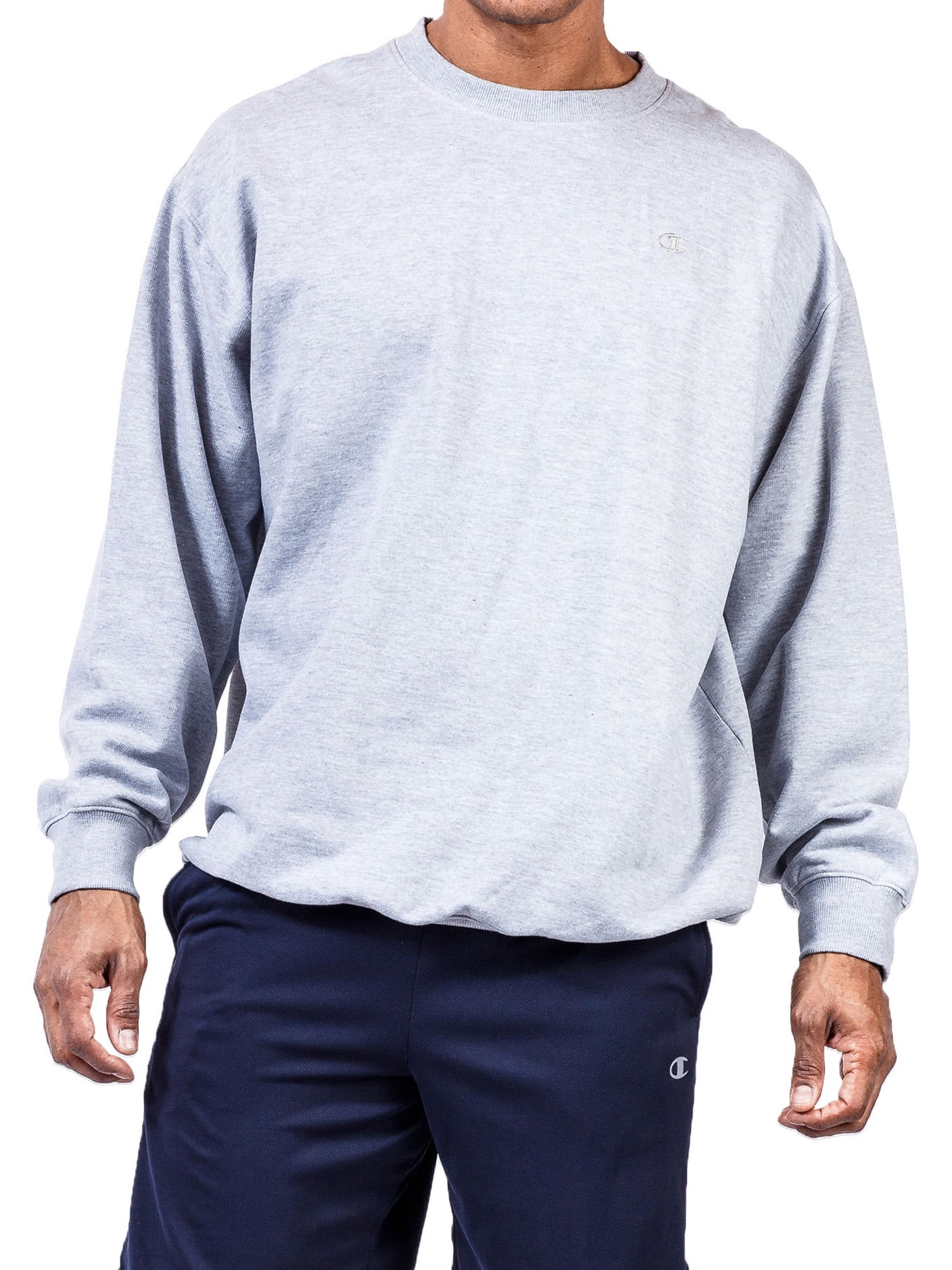 Champion men's powerblend shop fleece pullover crew