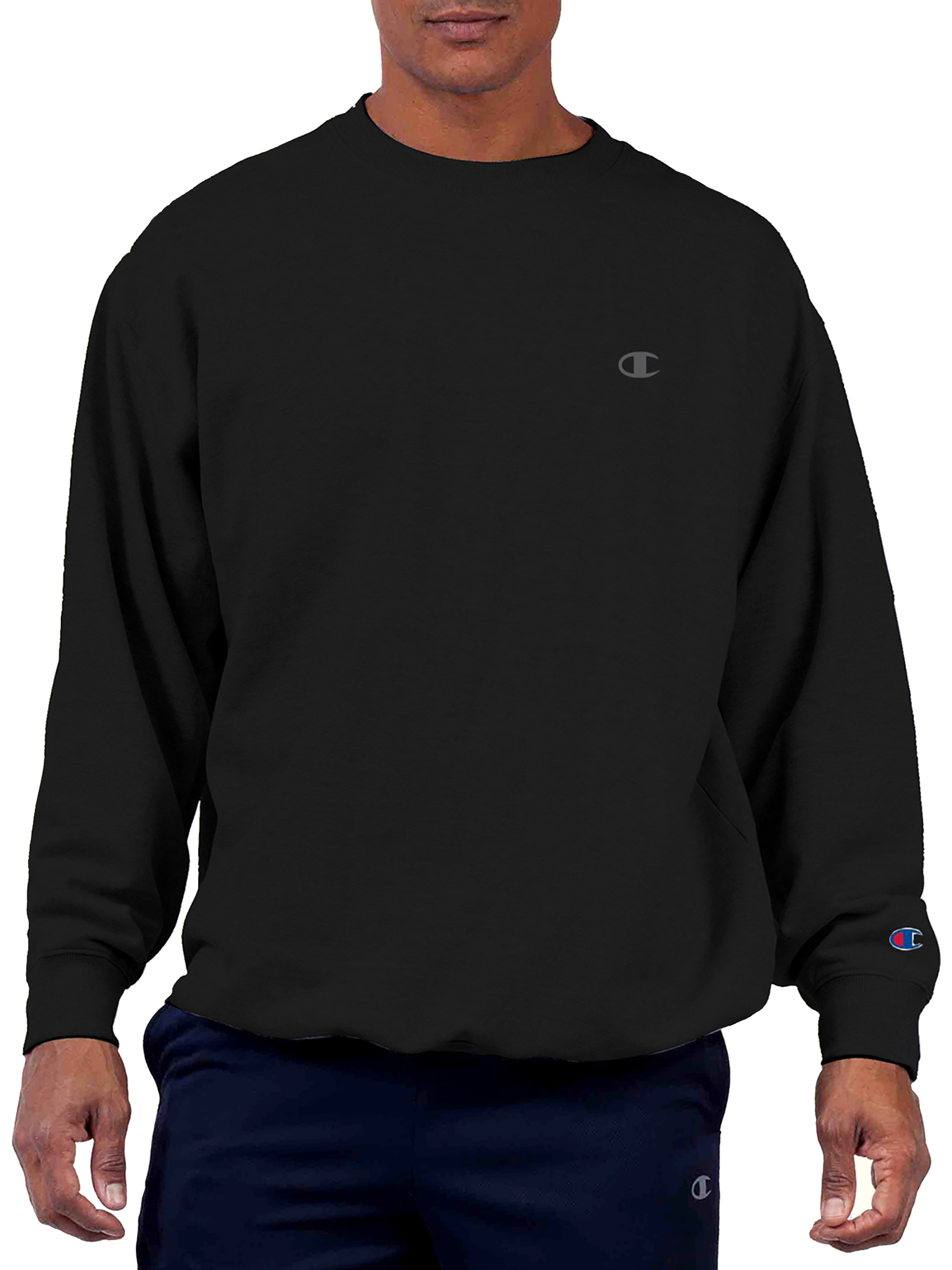 Champion Big & Tall Men's Powerblend Fleece Crew Sweatshirt, up to Size 6XL - image 1 of 2