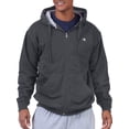 thumbnail image 1 of Champion Big & Tall Men's Powerblend Fleece Full Zip Hoodie, up to Size 6XL, 1 of 3
